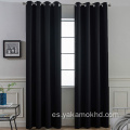 Cortinas opacas negras para dormitorio